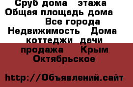 Сруб дома 2 этажа › Общая площадь дома ­ 200 - Все города Недвижимость » Дома, коттеджи, дачи продажа   . Крым,Октябрьское